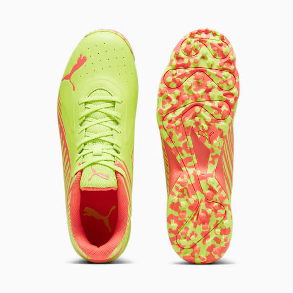 PUMA 22 FH RUBBER CRICKET SHOES - Pro Green-Fire Orchid