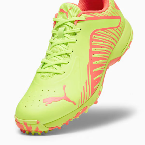 PUMA 22 FH RUBBER CRICKET SHOES -  Pro Green-Fire Orchid