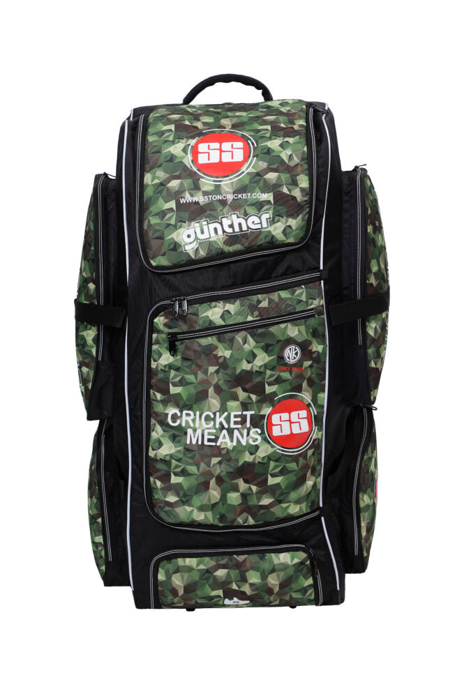 SS Gunther Camo Wheelie Cricket Bag