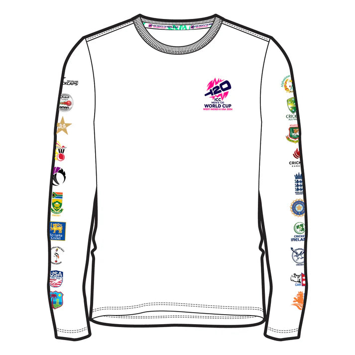 ICC T20 World Cup Cricket Teams Men Longsleeve Shirt - 2024