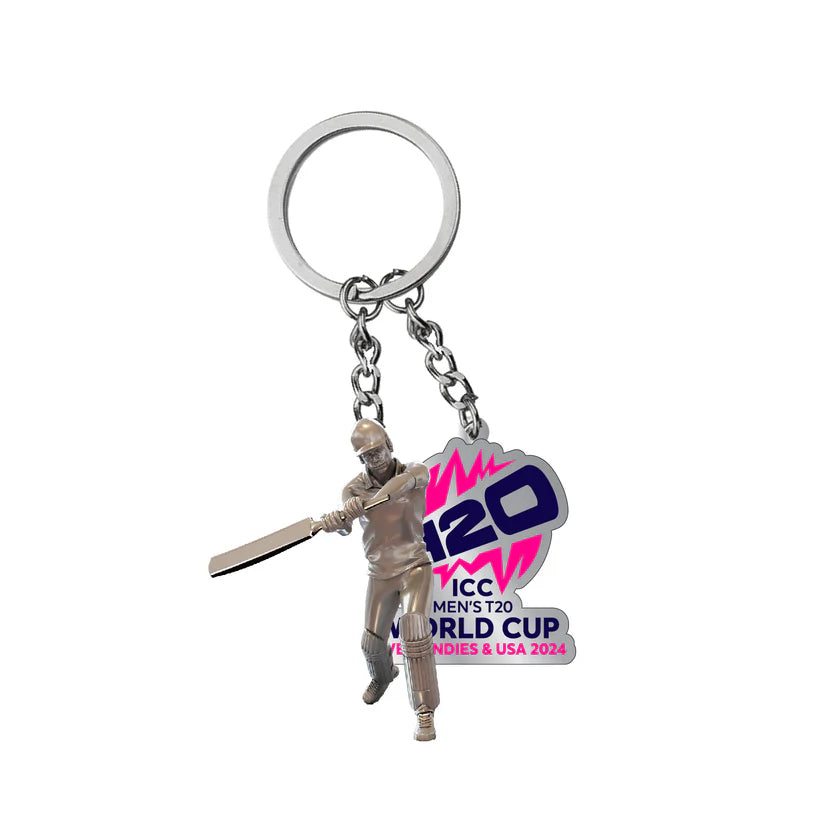 ICC T20 World Cup Multicolor 3D Player Keyring - 2024