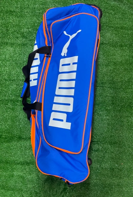 Puma Cricket Wheelie Trolley Bag - Blue/Orange