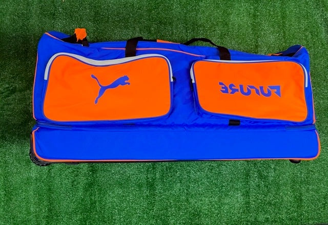 Puma Future 1 Cricket Wheelie Trolley Bag - Royal Blue/Orange