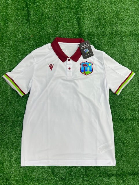 West Indies White Travel Shirt - 2023