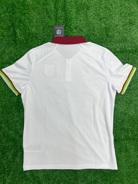 West Indies White Travel Shirt - 2023