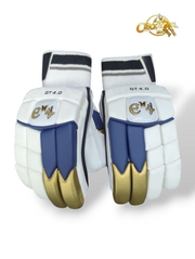 E4 GT 4.0 Batting Gloves - 2025 (White, Navy, & Gold)