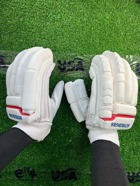 SS Super Test White Batting Gloves - 2024