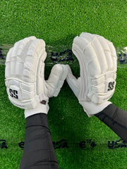 SS Limited Edition Full White Batting Gloves - 2025