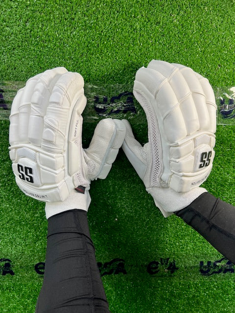 SS Limited Edition Full White Batting Gloves - 2025