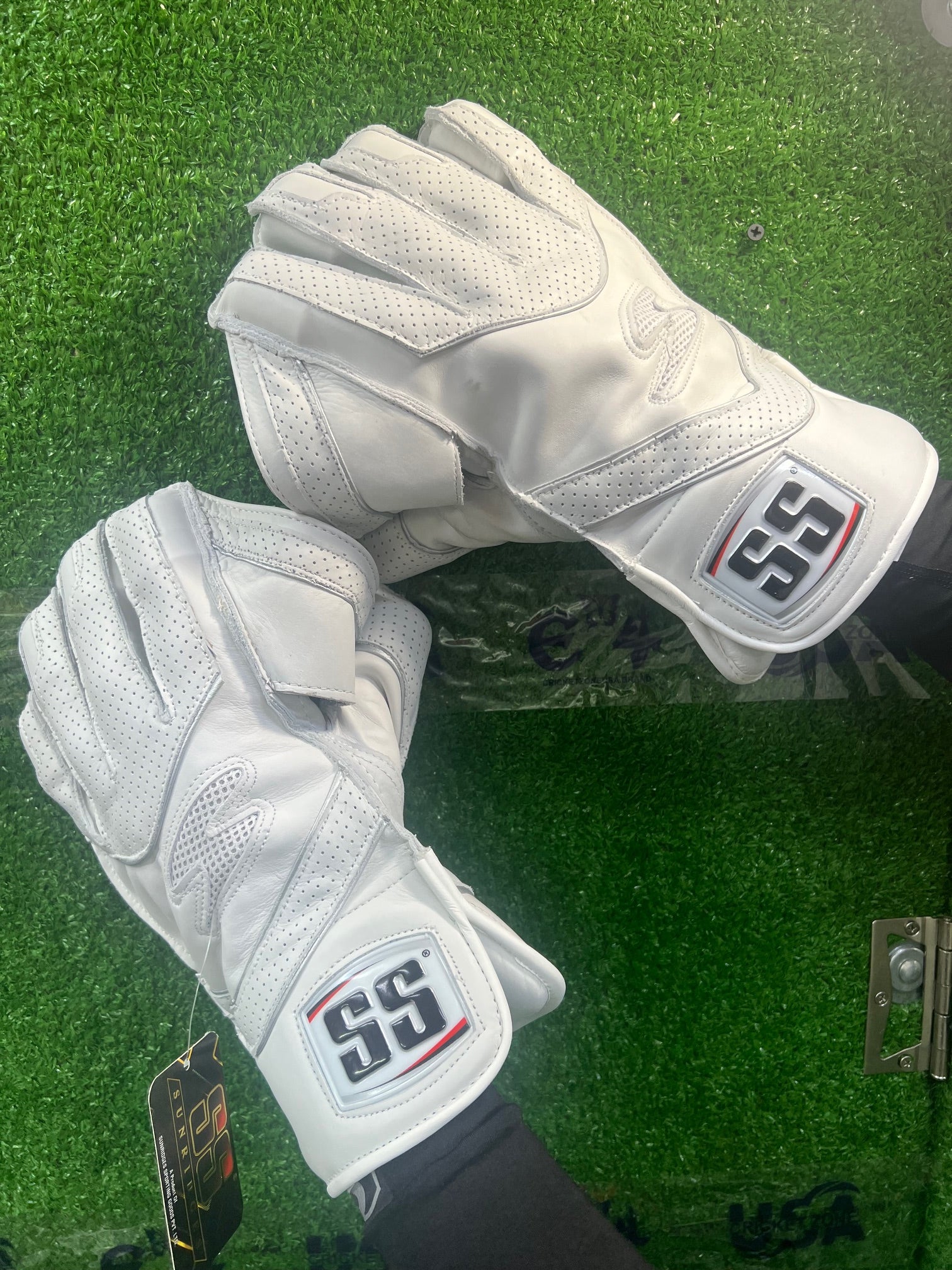 SS Reserve Edition Full White Wicket Gloves - 2024