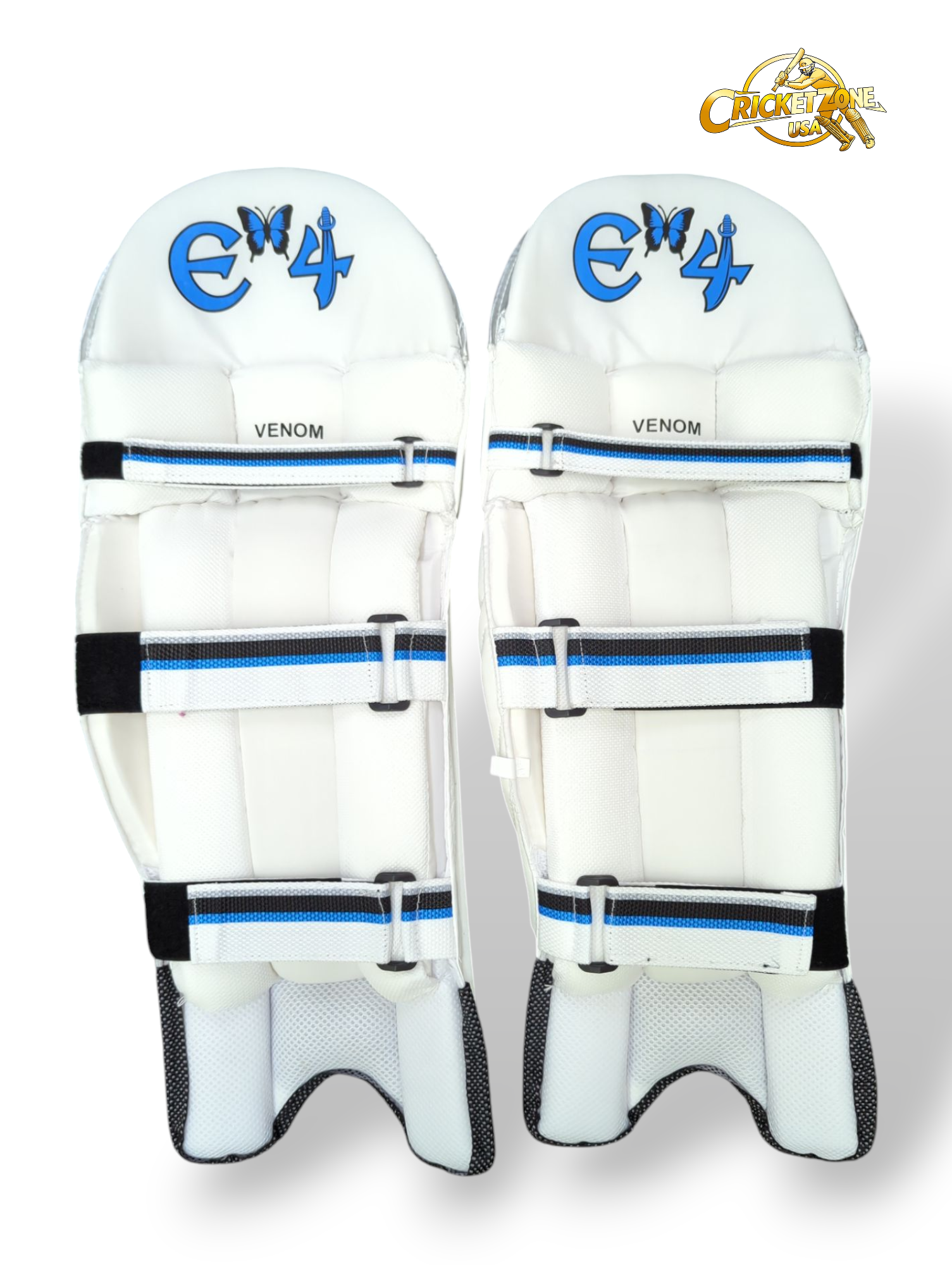 E4 Venom White Batting Pad - 2025