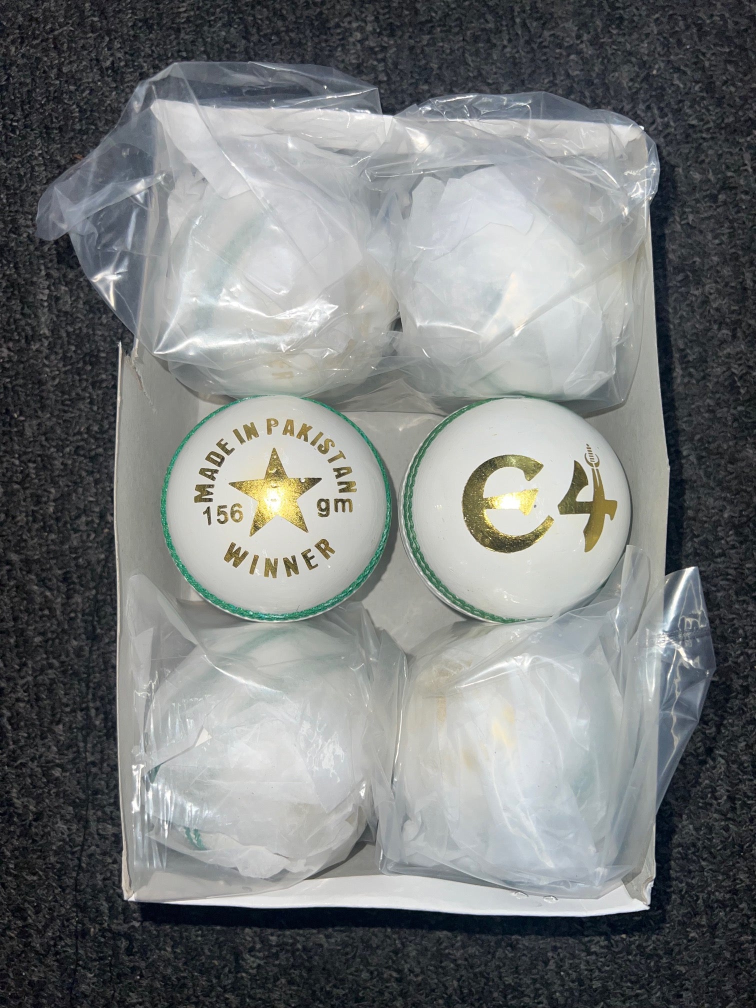 E4 White Cricket Ball - 2024
