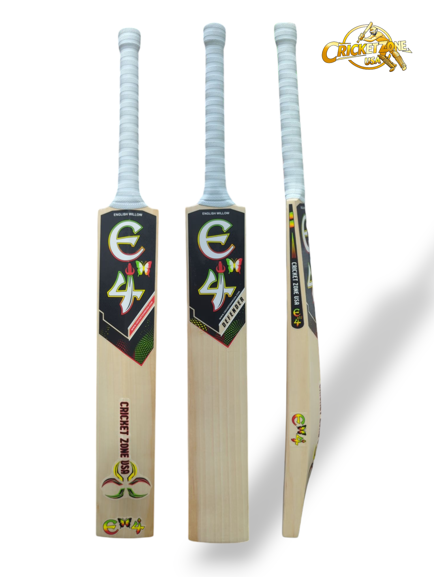 E4 Defender English Willow Bat - 2025