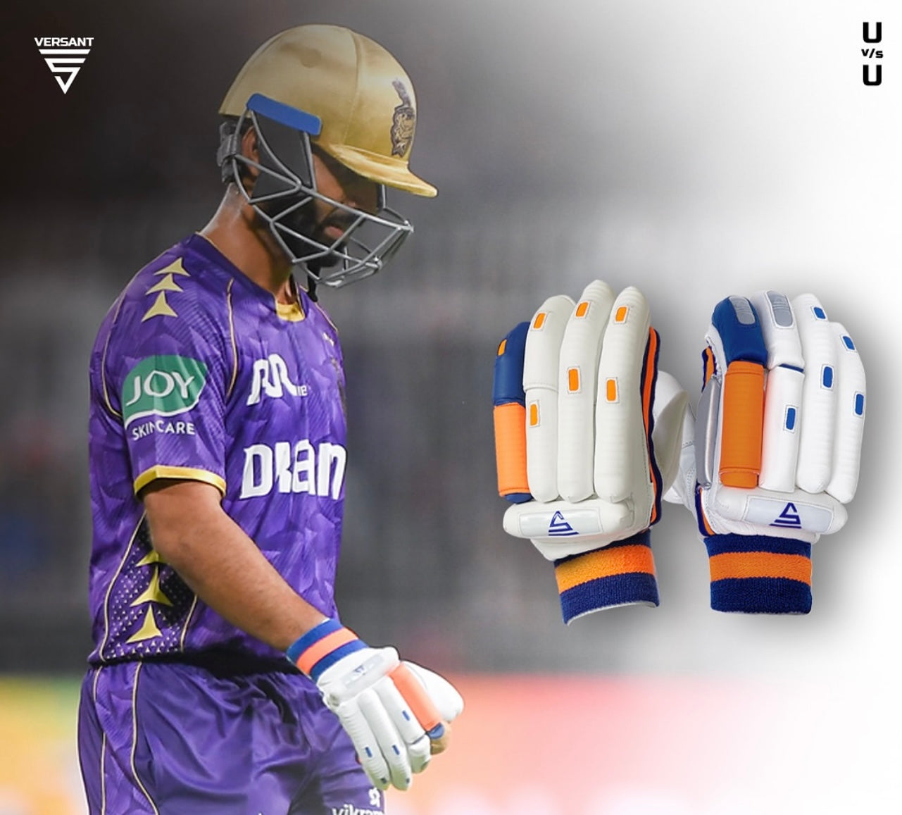 Versant Goat Series Batting Gloves - 2025 (White, Orange, & Blue)