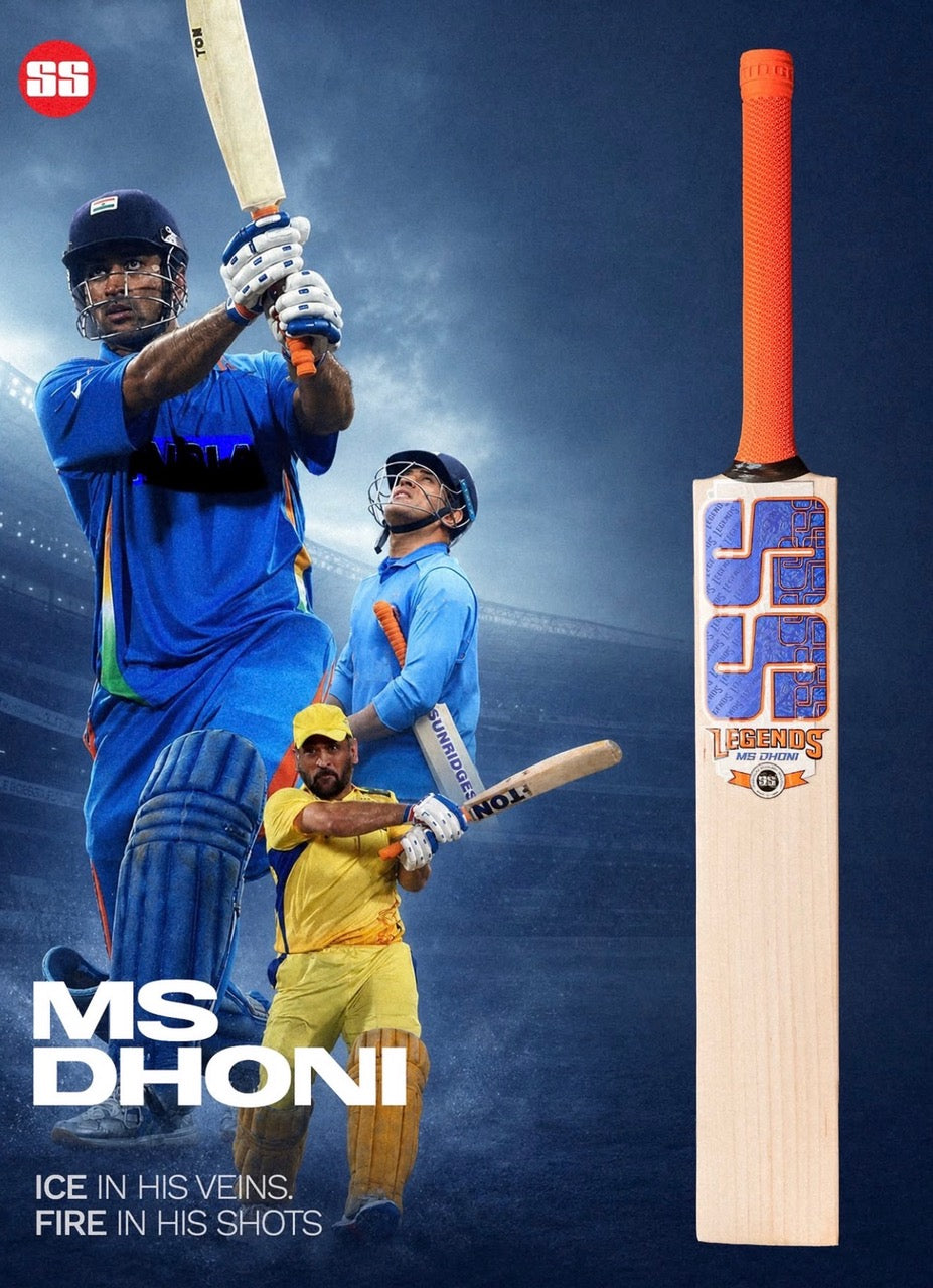 SS MS Dhoni Legends Players Edition Cricket Bats - 2026