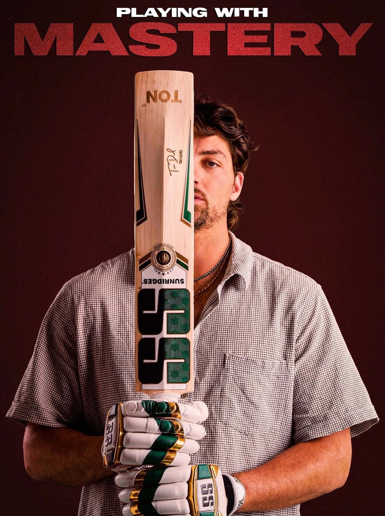 SS Tim David Player's Edition English Willow Bat - 2026