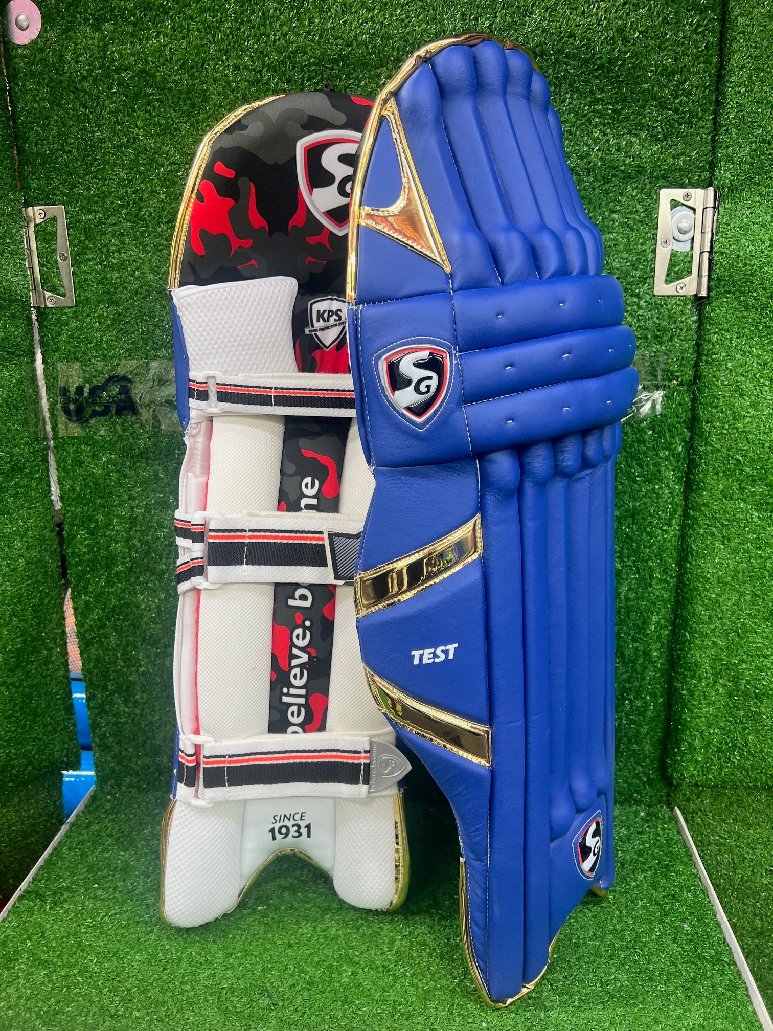 SG Test Blue and Gold Batting Pad - (Mumbai Indians IPL Edition)