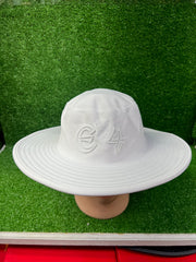 E4 White Cricket Sun Hat