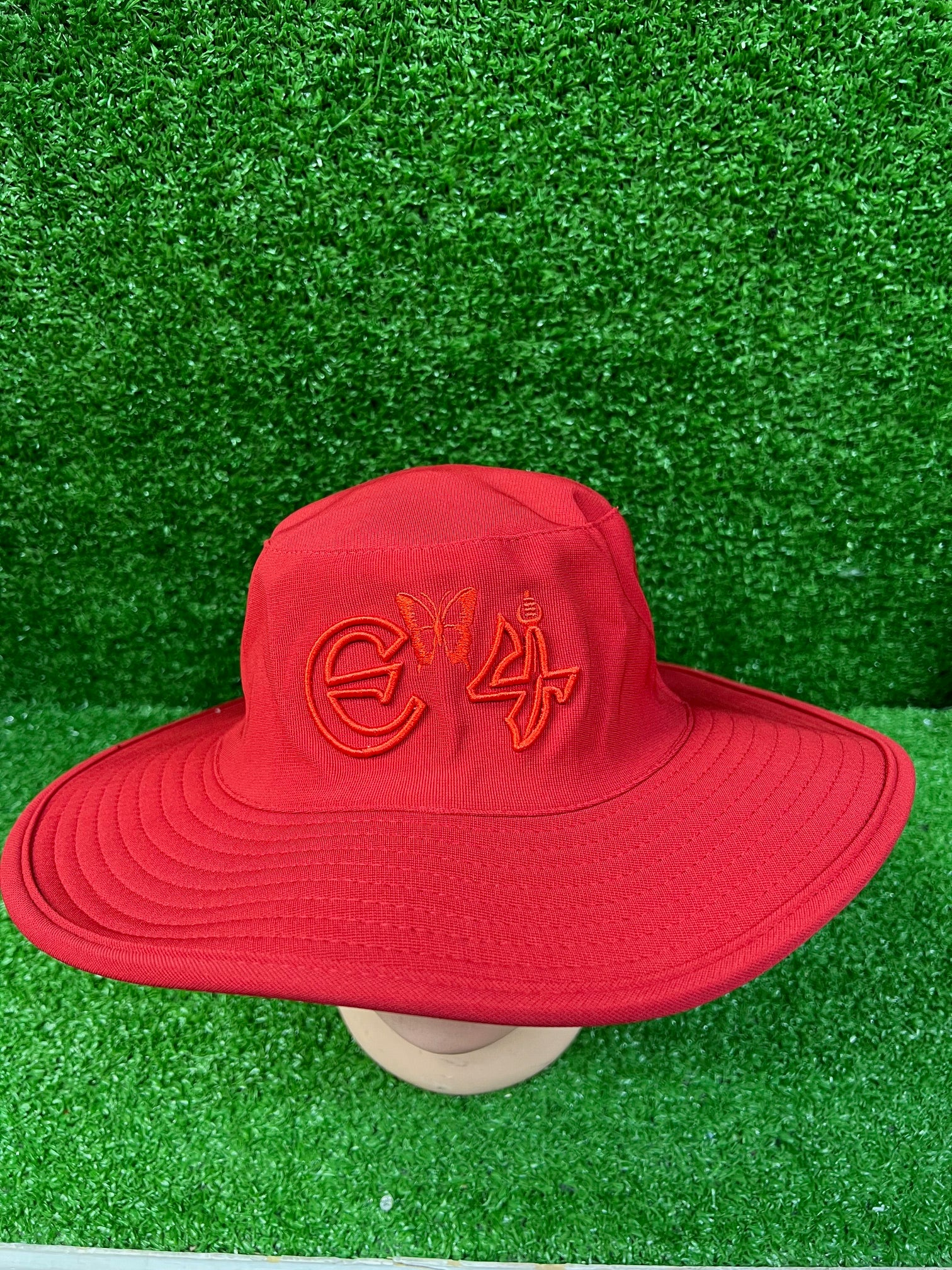 E4 Red Cricket Sun Hat - 2024