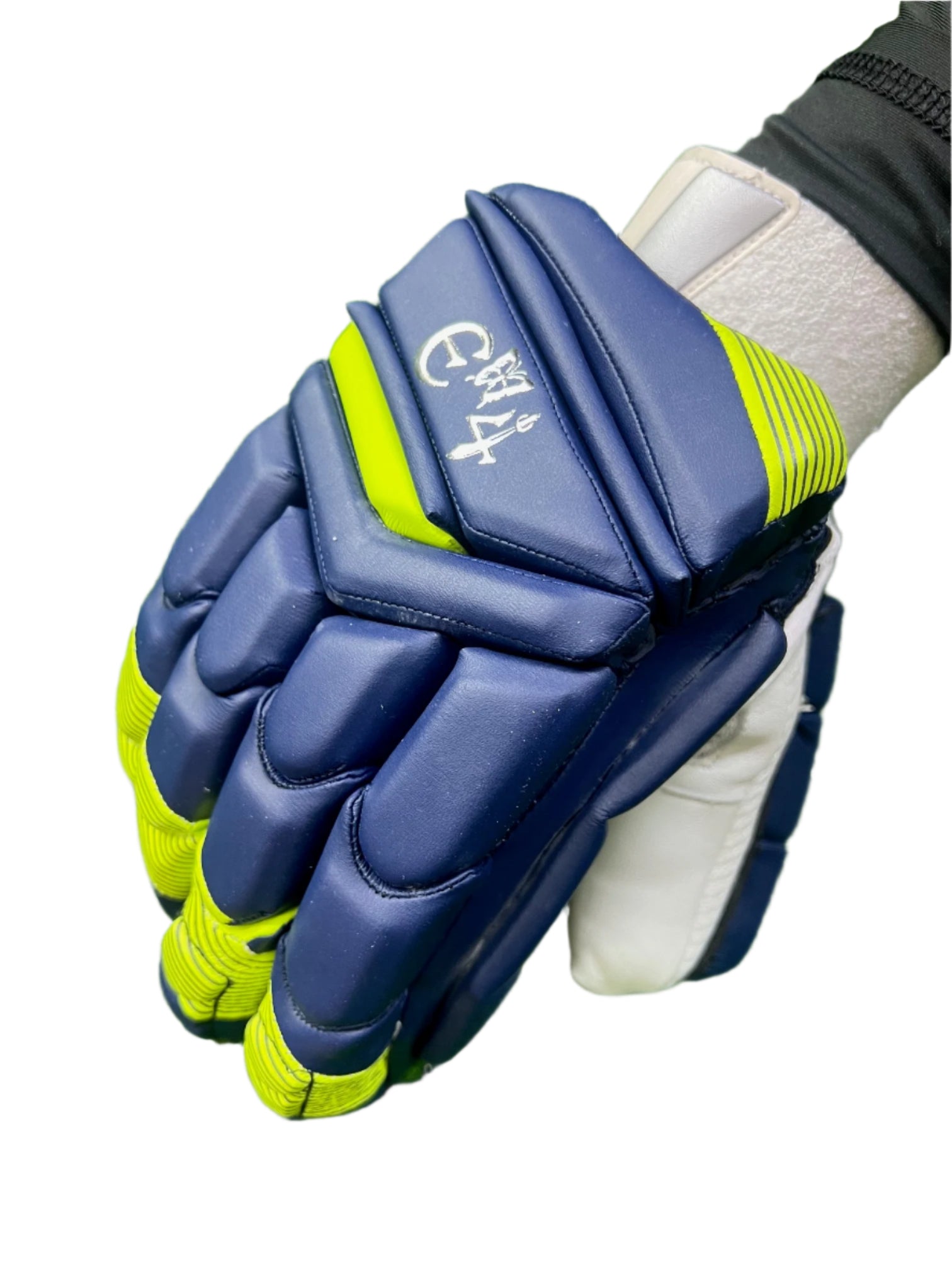 E4 Delta Edition Navy and Lime Color Batting Gloves