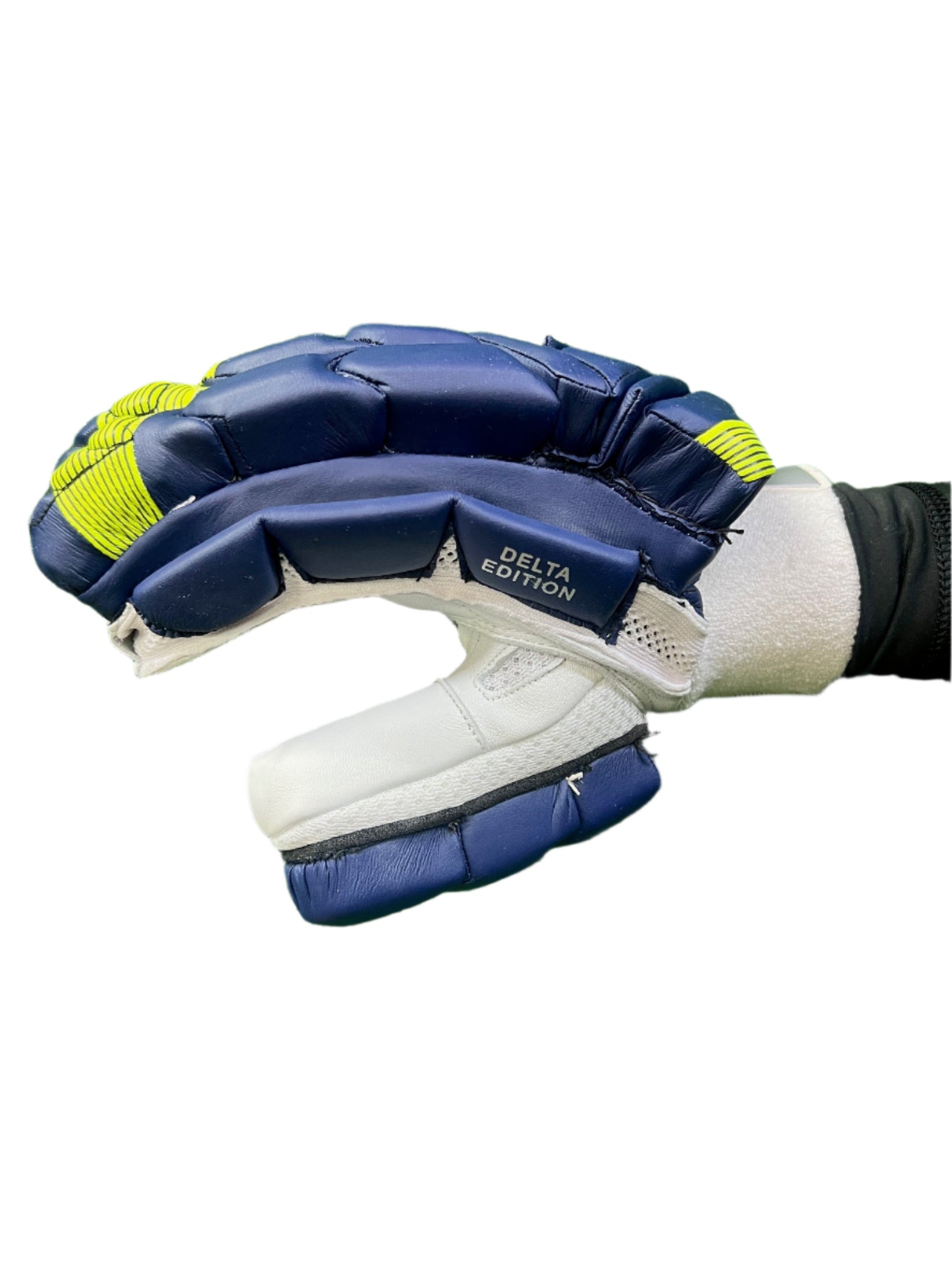 E4 Delta Edition Navy and Lime Color Batting Gloves