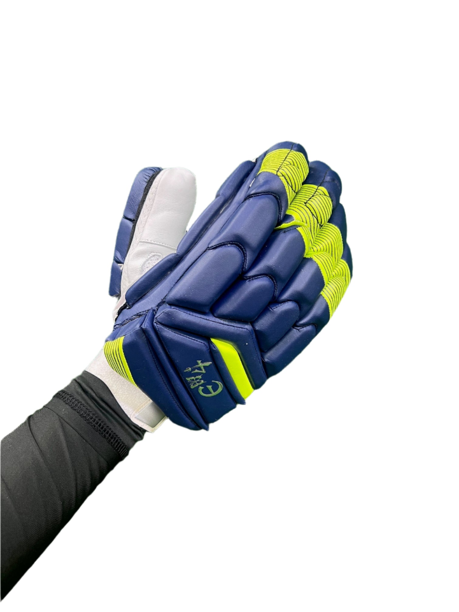 E4 Delta Edition Navy and Lime Color Batting Gloves