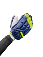 E4 Delta Edition Navy and Lime Color Batting Gloves