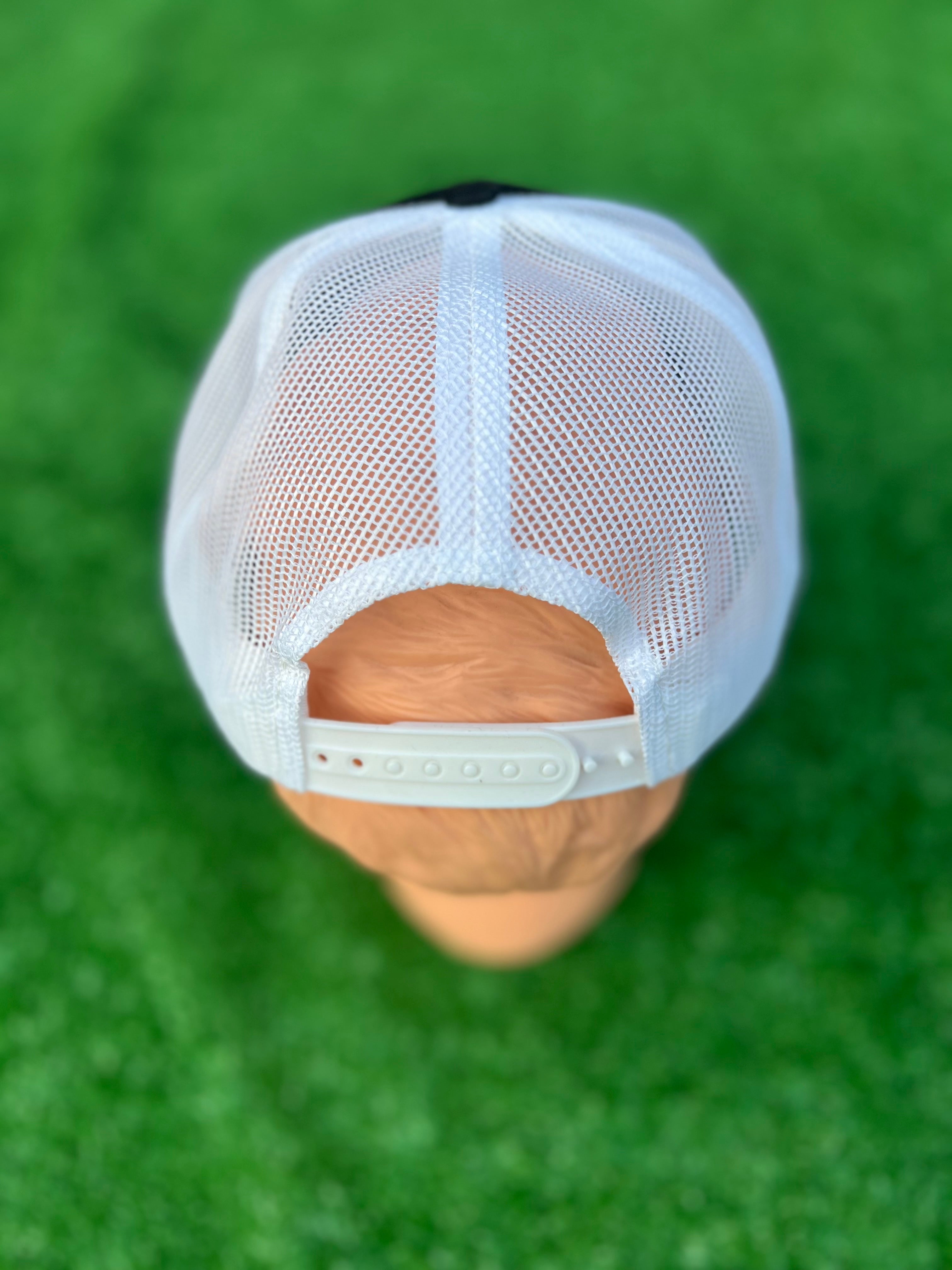 2025 E4 Trucker Hat - Black & Gold