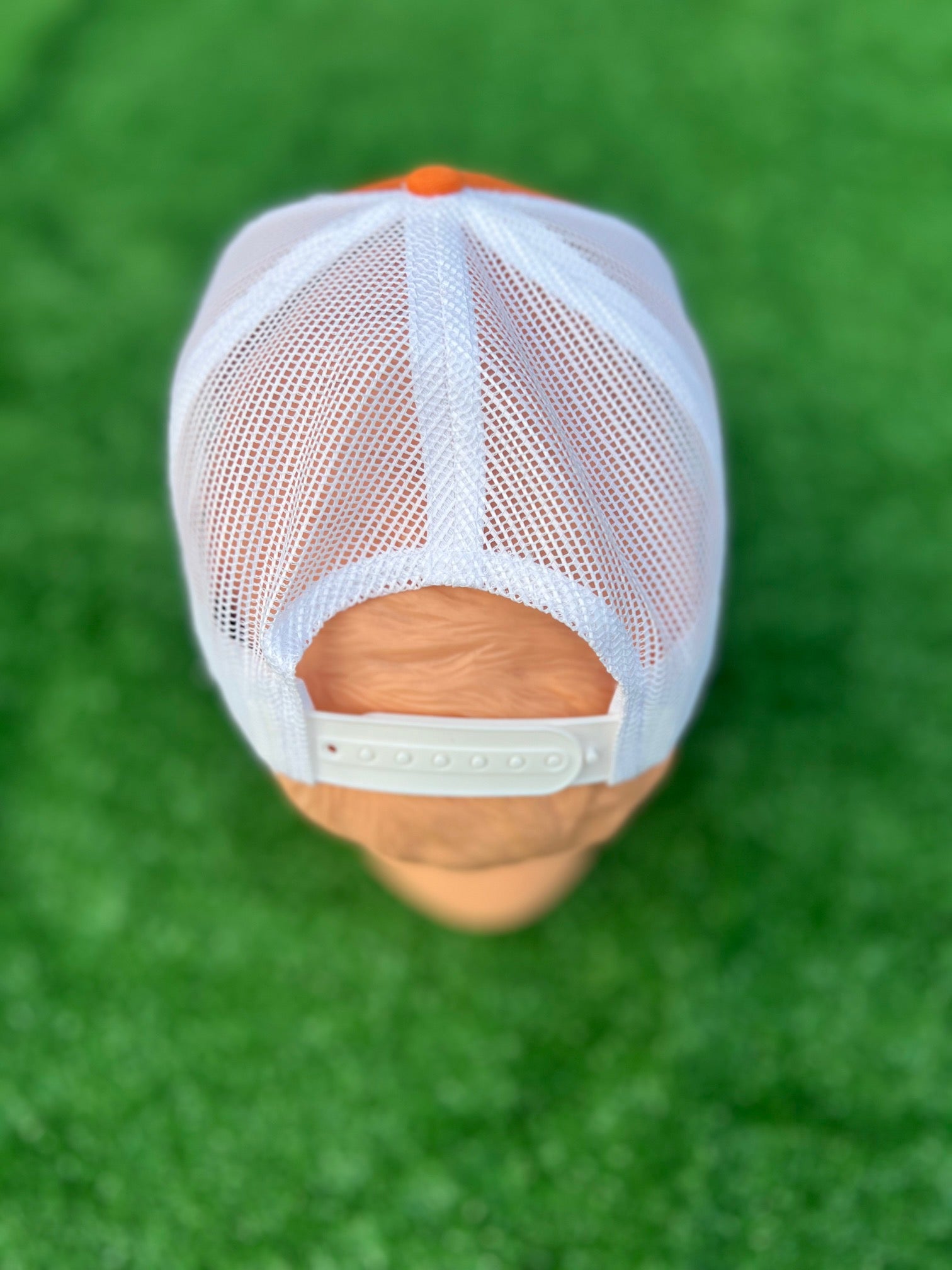 2025 E4 Trucker Hat - Texas Orange & White