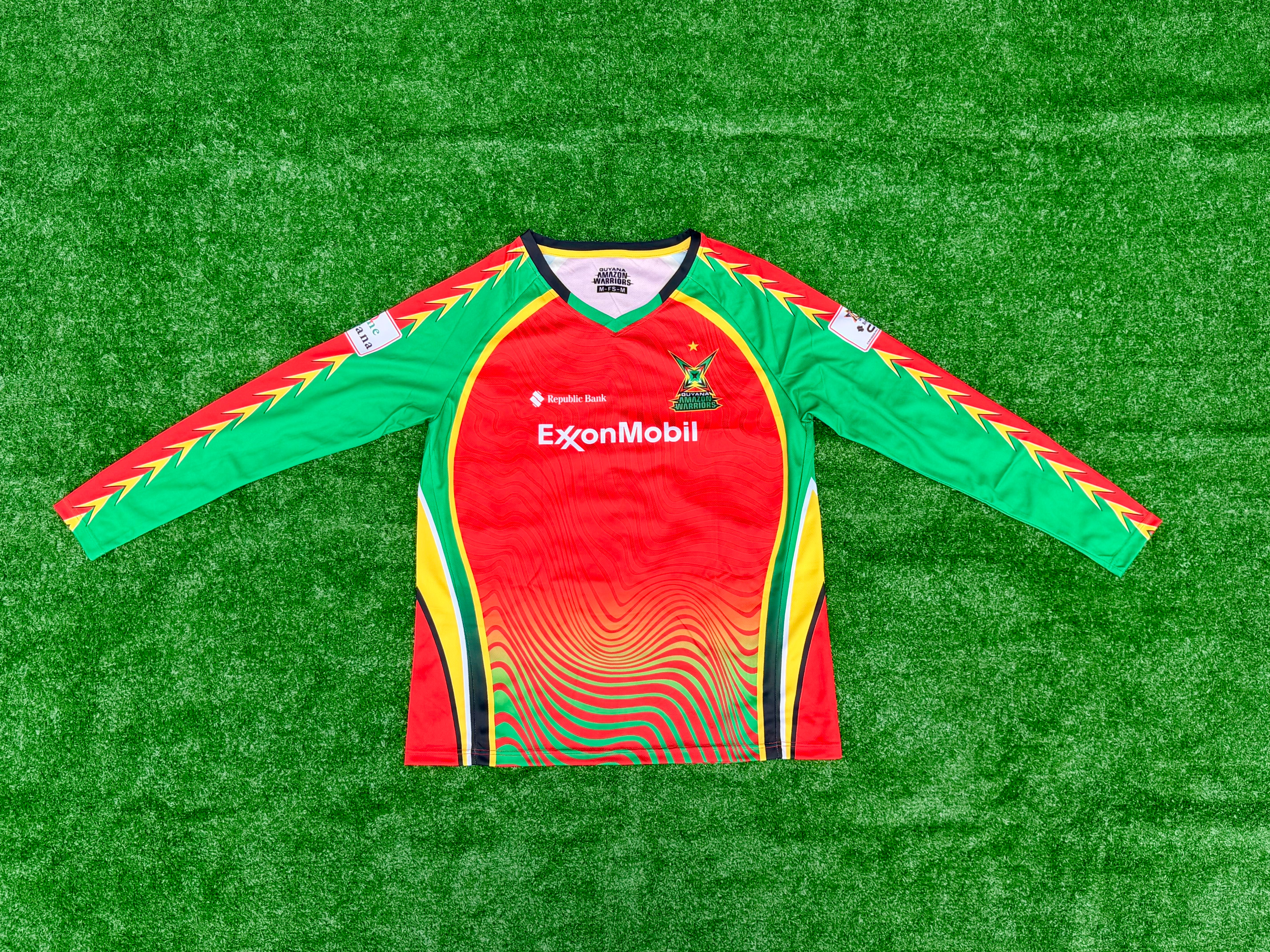 Official 2026 Guyana Amazon Warriors CPL Mens Jersey - Long Sleeve
