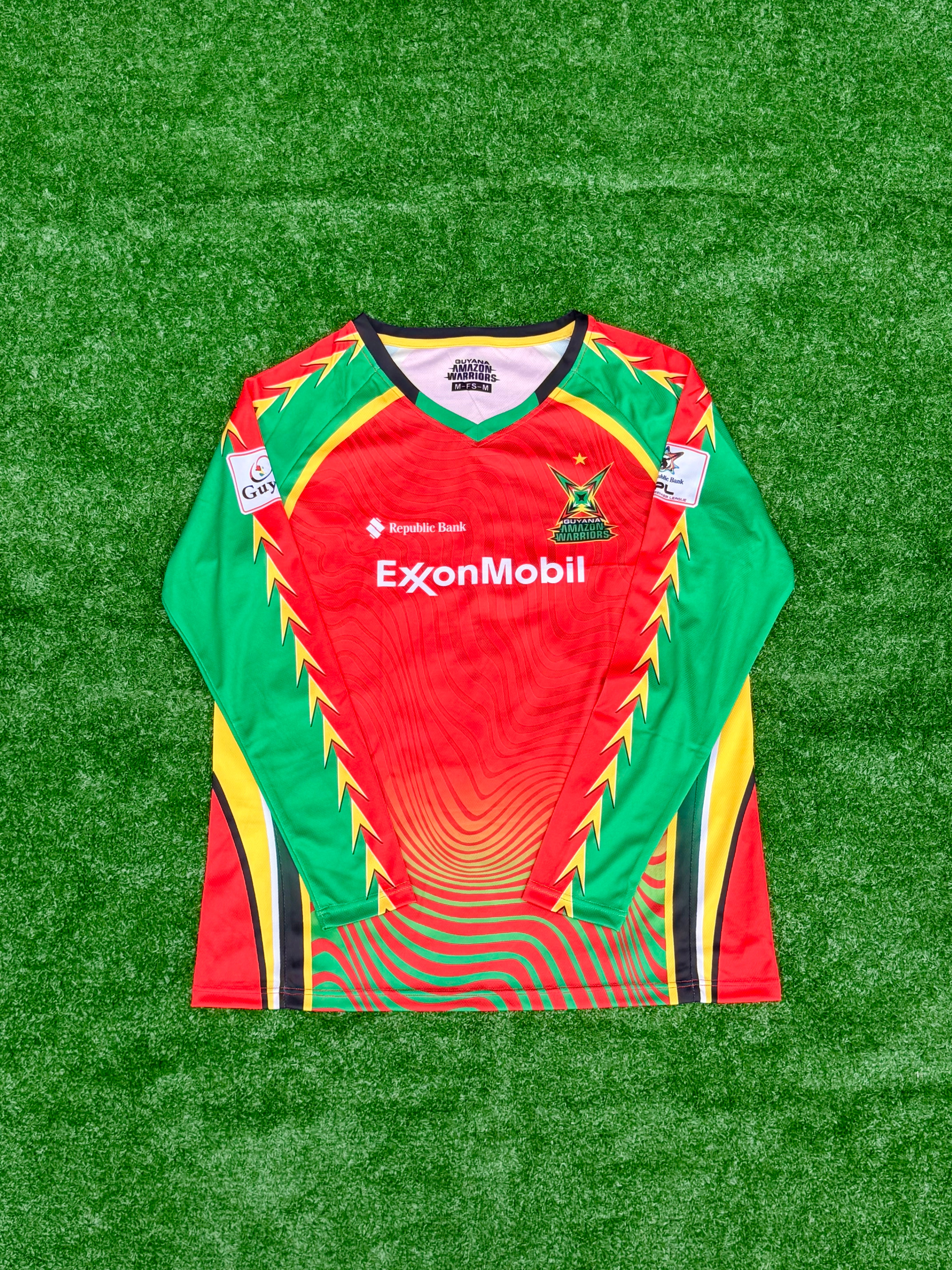 Official 2026 Guyana Amazon Warriors CPL Mens Jersey - Long Sleeve