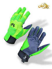E4 SOFTBALL BATTING GLOVES (FLUORSCENT LIME) - 2025