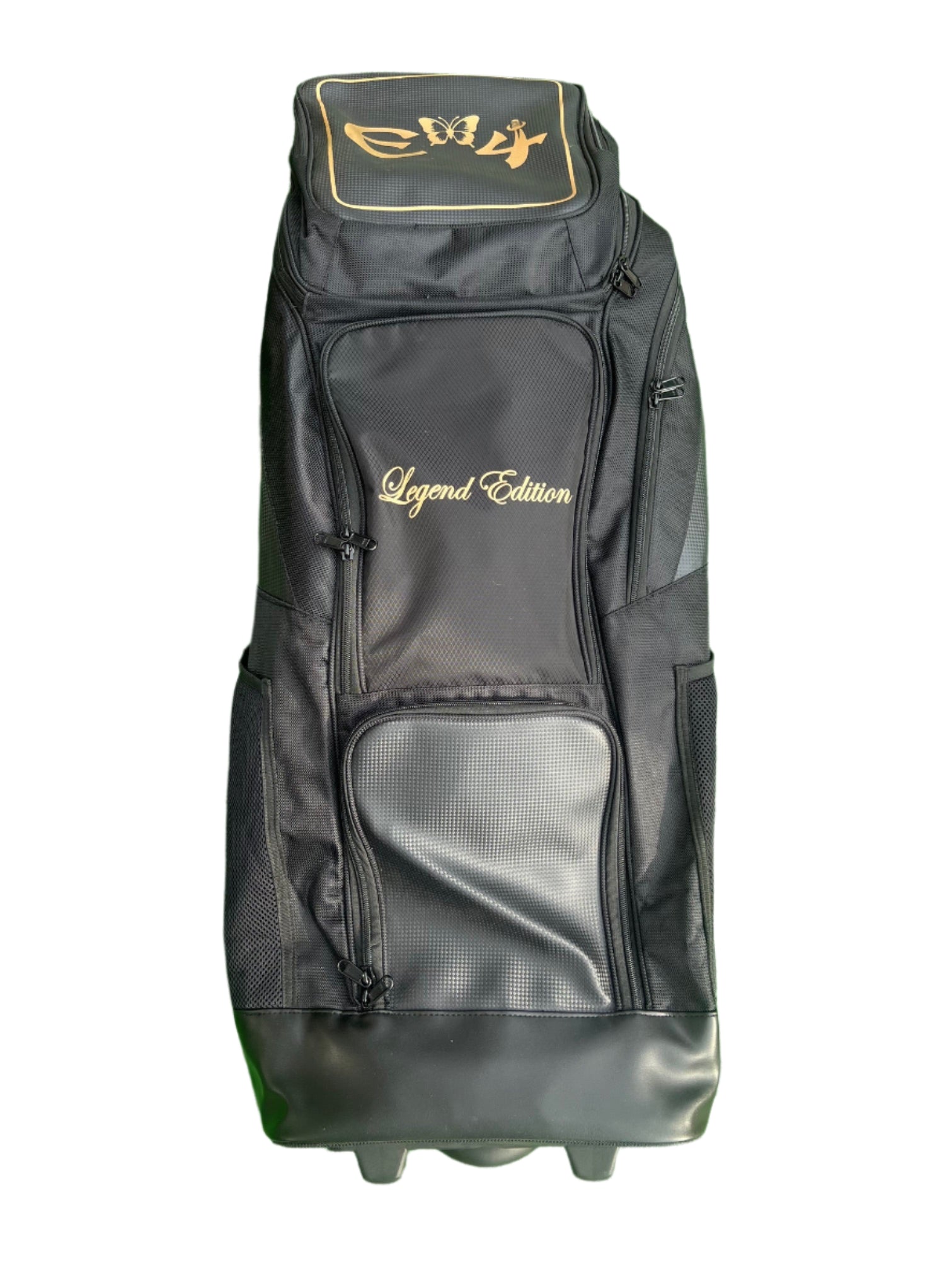 E4 LEGEND EDITION WHEELIE DUFFLE - BLACK WITH GOLD
