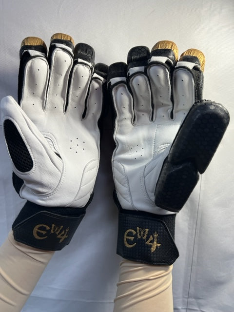 E4 Extreme Edition Black with Gold Batting Gloves