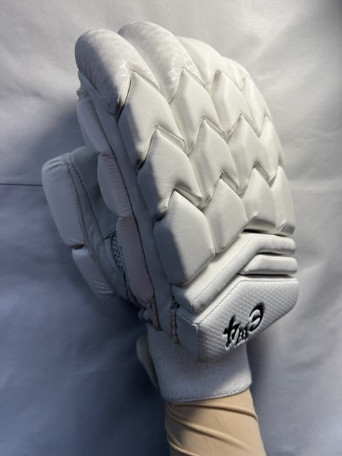 E4 Extreme Edition Full White Batting Gloves