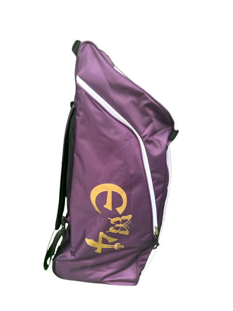 E4 PRO EDITION WHEELIE DUFFLE -  PURPLE & GOLD