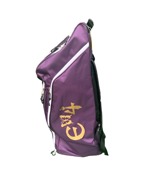 E4 PRO EDITION WHEELIE DUFFLE -  PURPLE & GOLD