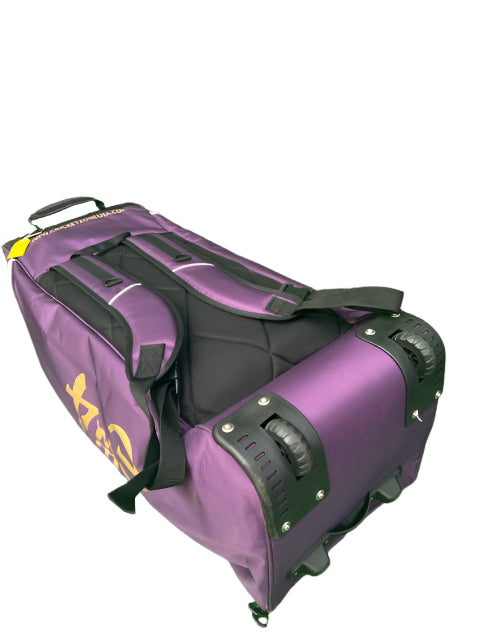 E4 PRO EDITION WHEELIE DUFFLE -  PURPLE & GOLD