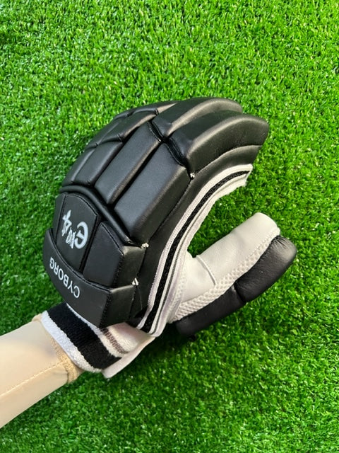 E4 CYBORG Black Batting Gloves - 2023