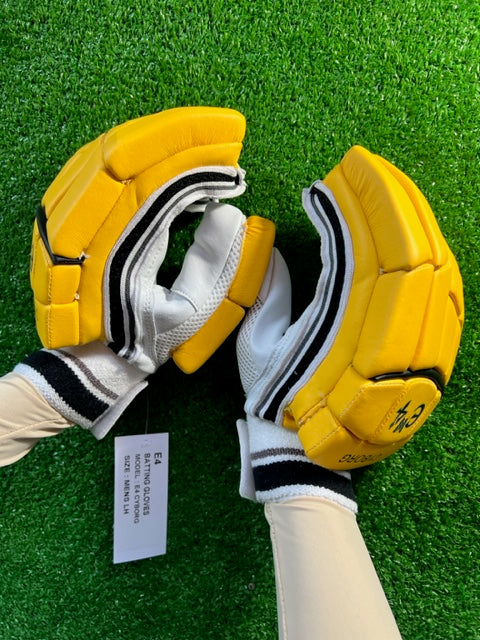 E4 Cyborg Yellow Batting Gloves
