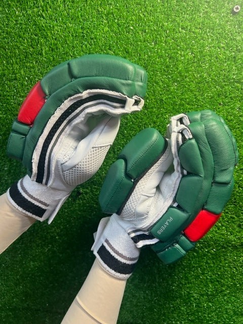 E4 Players 2023 Green and Red Batting Gloves - 2023