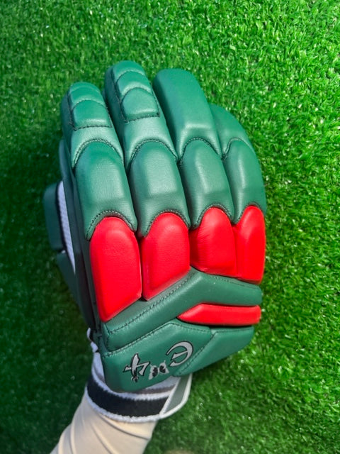 E4 Players 2023 Green and Red Batting Gloves