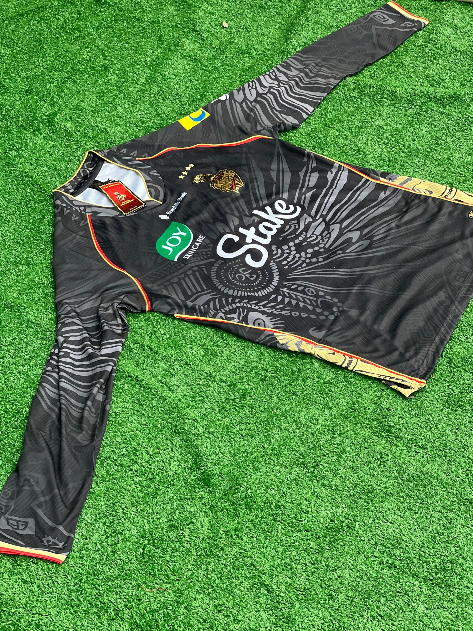 2025 Official Trinbago Knight Riders Practice Jersey By TKR  - Long Sleeve
