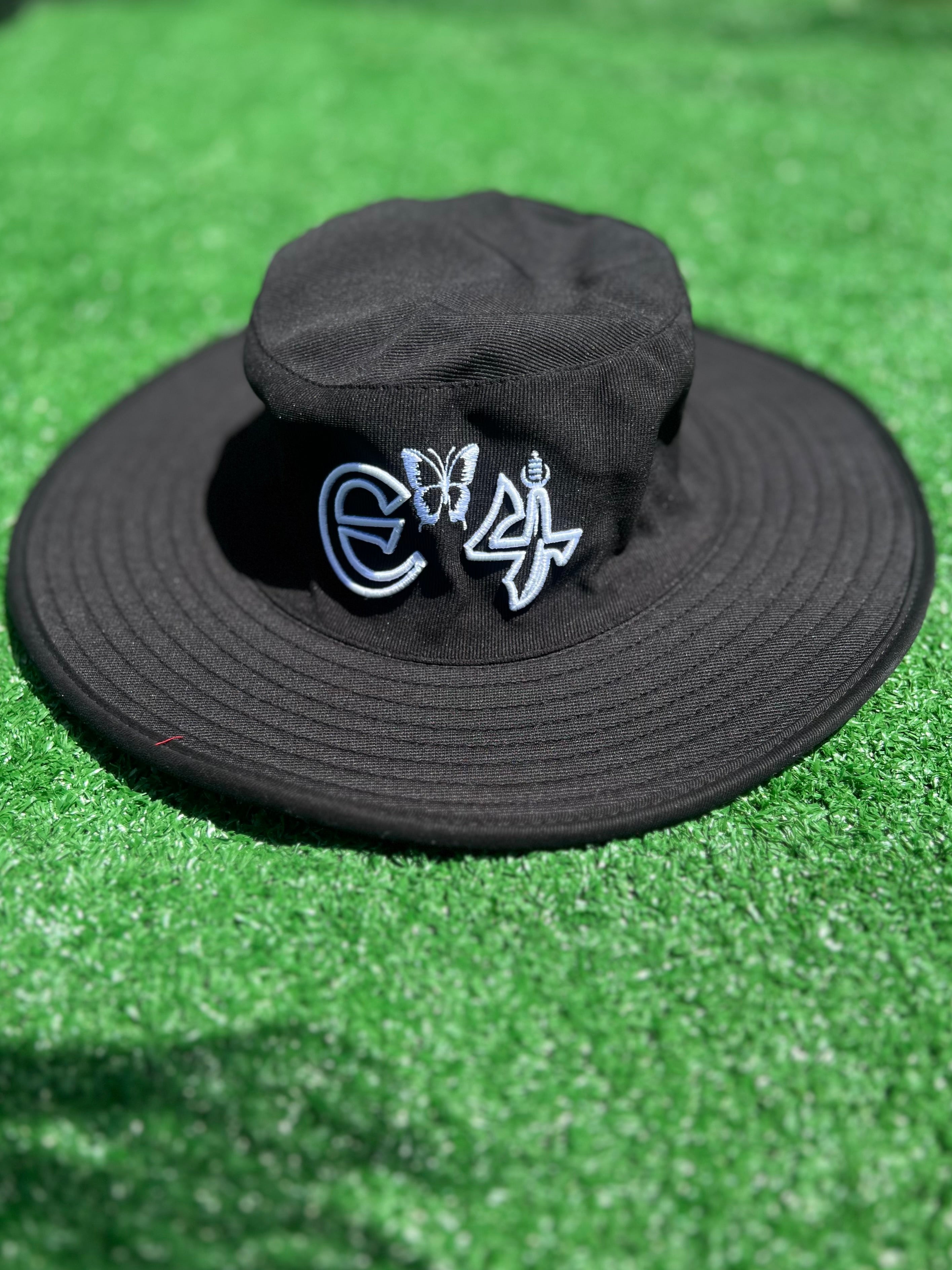 E4 Black w/ White Lining Sun Hat - 2025