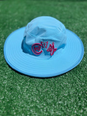 E4 Sky Blue w/ Pink Lining Sun Hat - 2025