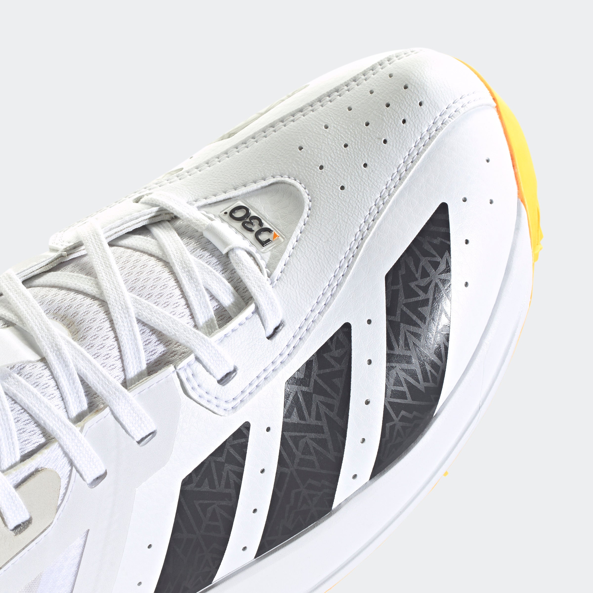 Adidas 22YDS Incurza Spike Cricket Shoes - White/Orange 2026