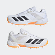 Adidas 22YDS Incurza Spike Cricket Shoes - White/Orange 2026