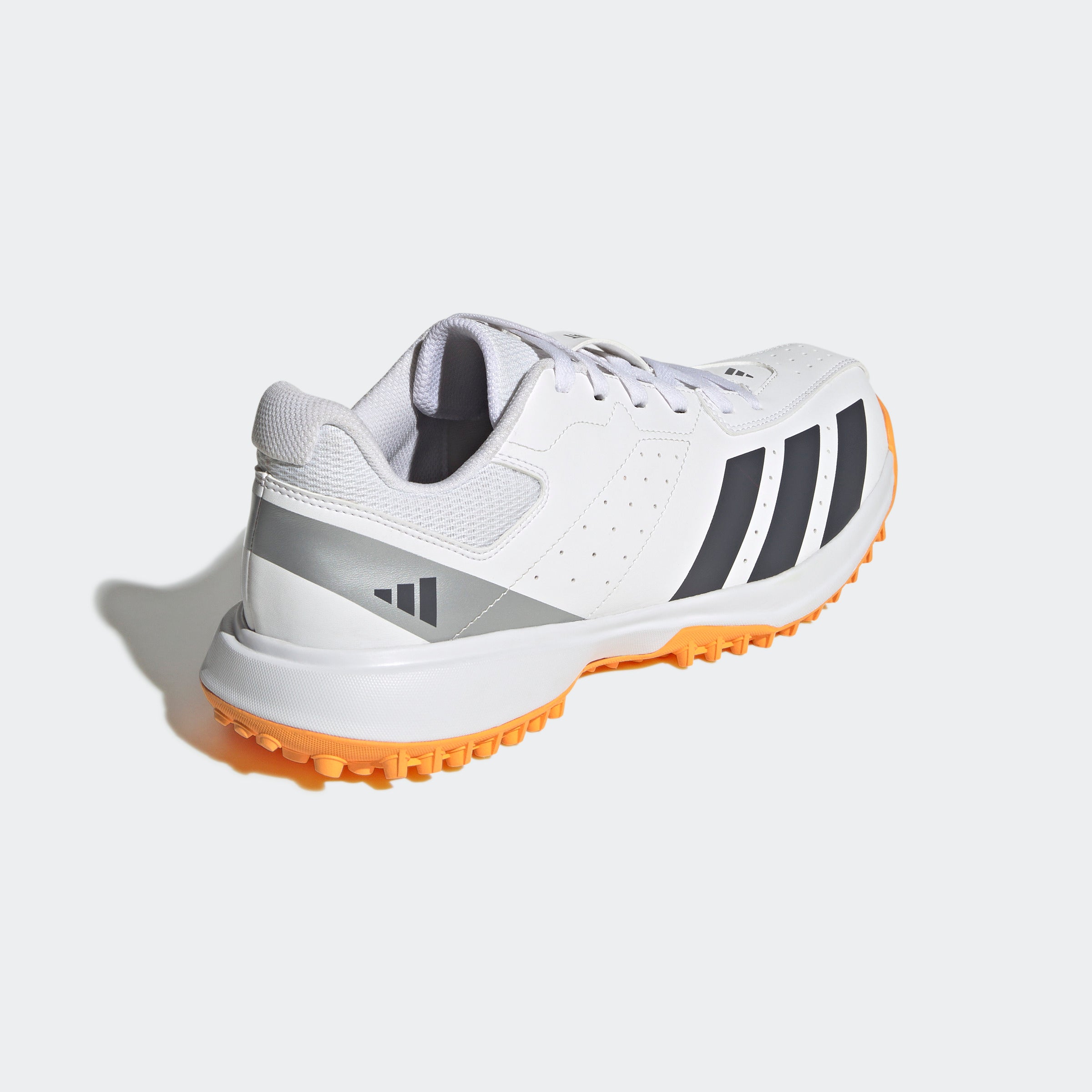 Adidas Howzat Spikeless Cricket Shoes - White/Orange 2026