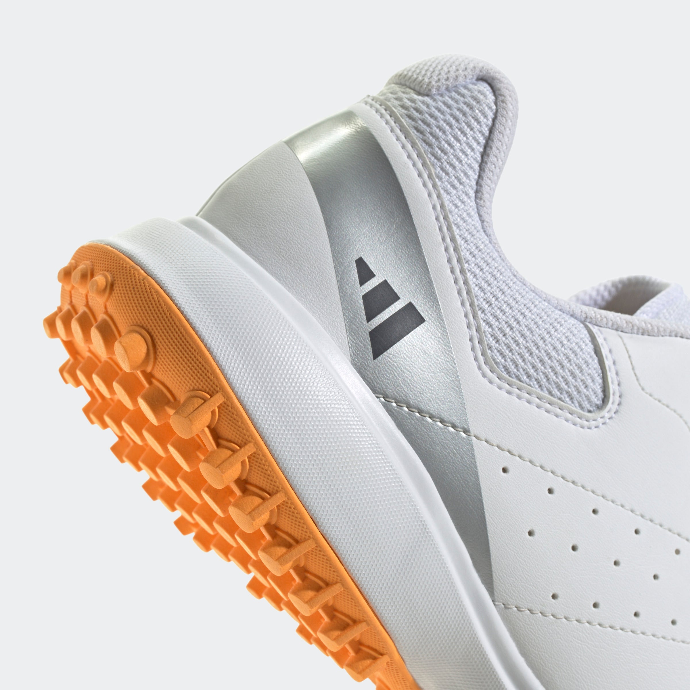 Adidas Howzat Spikeless Cricket Shoes - White/Orange 2026