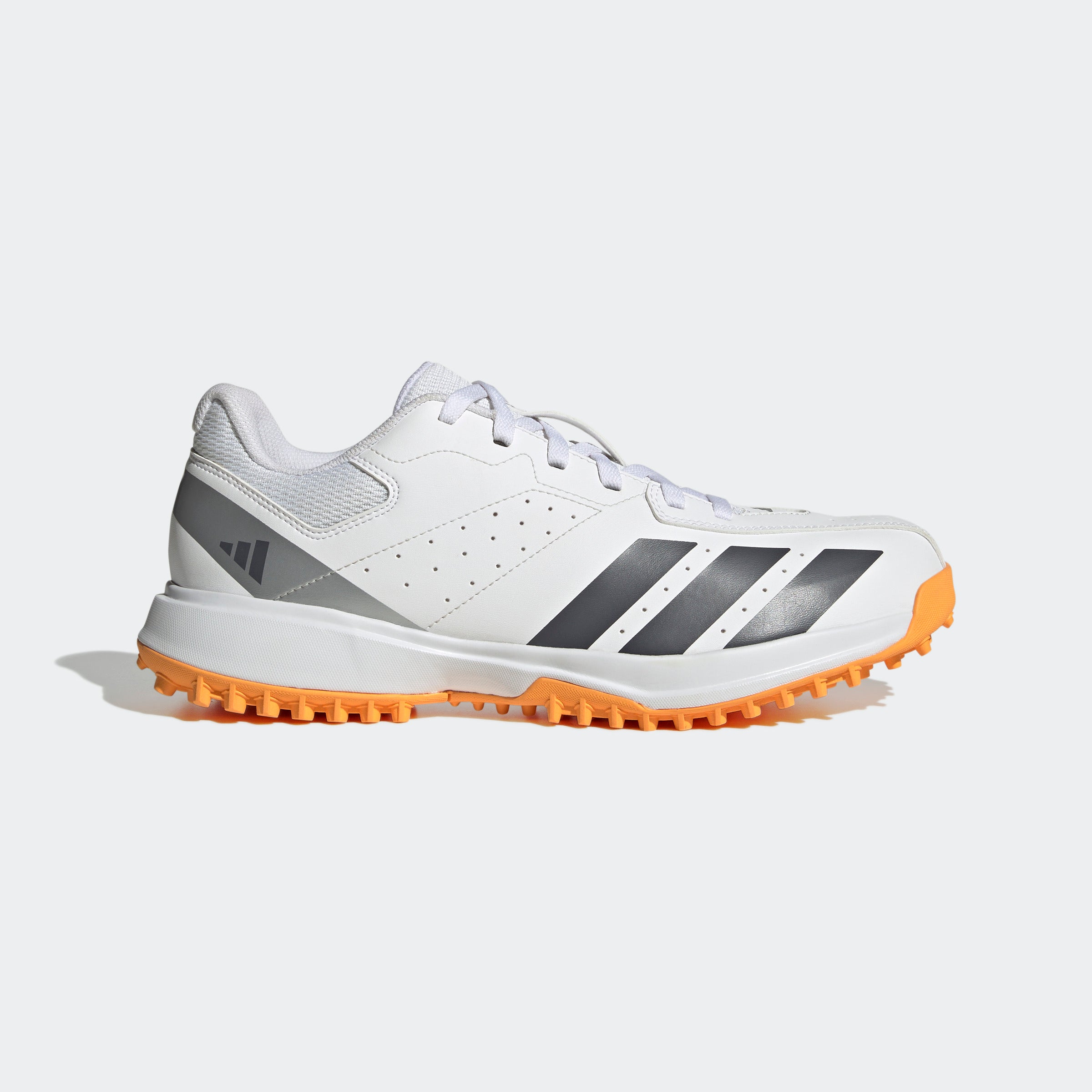 Adidas Howzat Spikeless Cricket Shoes - White/Orange 2026